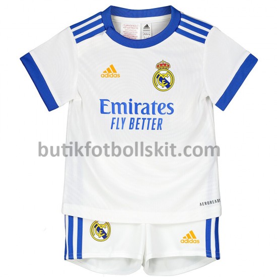 Real Madrid Barn Hemma Matchtröja 2021/22 Kortärmad