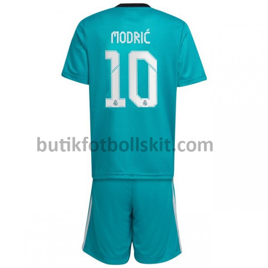 Real Madrid Luka Modrić 10 Barn Tredje Matchtröja 2021/22 Kortärmad
