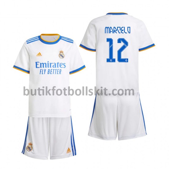 Real Madrid Marcelo 12 Barn Hemma Matchtröja 2021/22 Kortärmad