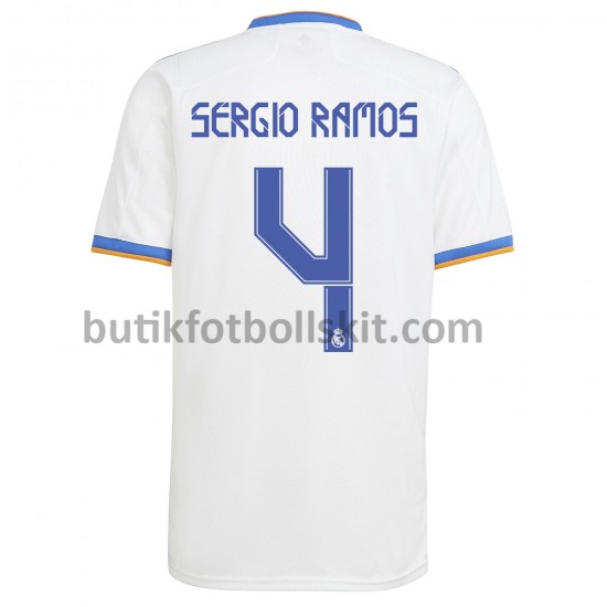 Real Madrid Sergio Ramos 4 Hemma Matchtröja 2021/22 Kortärmad