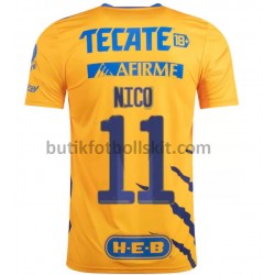 Tigres UANL Nico Lopez 11 Hemma Matchtröja 2021/22 Kortärmad