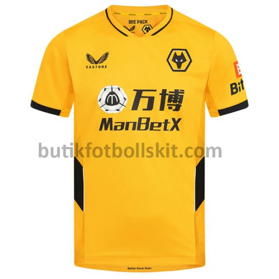 Wolverhampton Wanderers Hemma Matchtröja 2021/22 Kortärmad