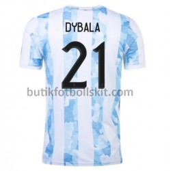 Argentina Dybala 21 Hemma Matchtröja 2021 Kortärmad