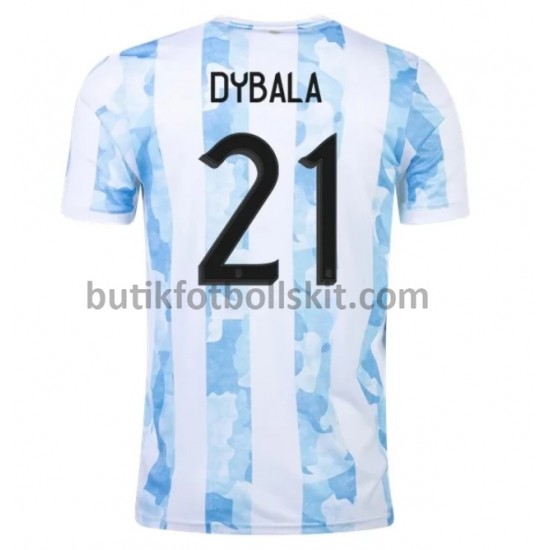 Argentina Dybala 21 Hemma Matchtröja 2021 Kortärmad
