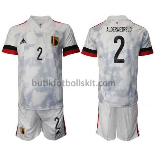 Belgien Toby Alderweireld 32 Barn Borta Matchtröja EM 2020 Kortärmad
