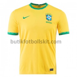 Brasilien Hemma Matchtröja 2020-2021 Kortärmad