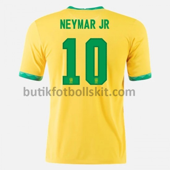 Brasilien Neymar JR 10 Hemma Matchtröja 2020-2021 Kortärmad