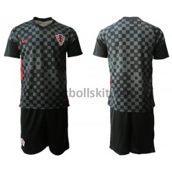 Kroatien Barn Borta Matchtröja EM 2020 Kortärmad