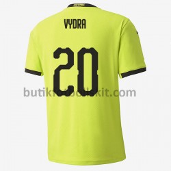 Tjeckien Matej Vydra 20 Borta Matchtröja EM 2020 Kortärmad