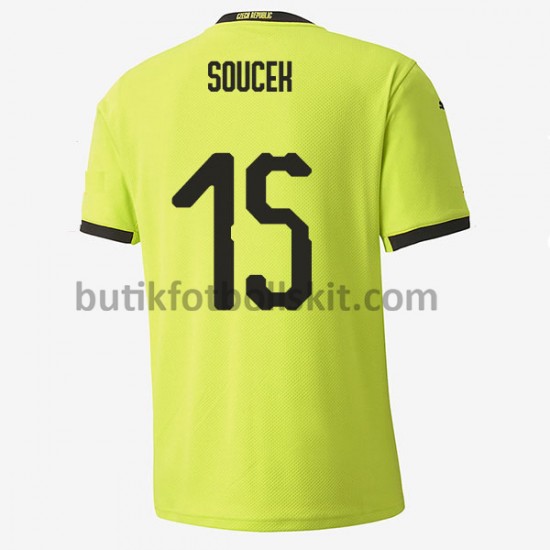 Tjeckien Tomas Soucek 15 Borta Matchtröja EM 2020 Kortärmad