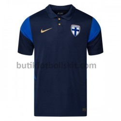 Finland Borta Matchtröja EM 2020 Kortärmad