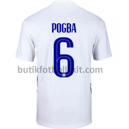 Frankrike Paul Pogba 6 Borta Matchtröja EM 2020 Kortärmad