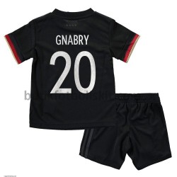 Tyskland Serge Gnabry 20 Barn Borta Matchtröja EM 2020 Kortärmad