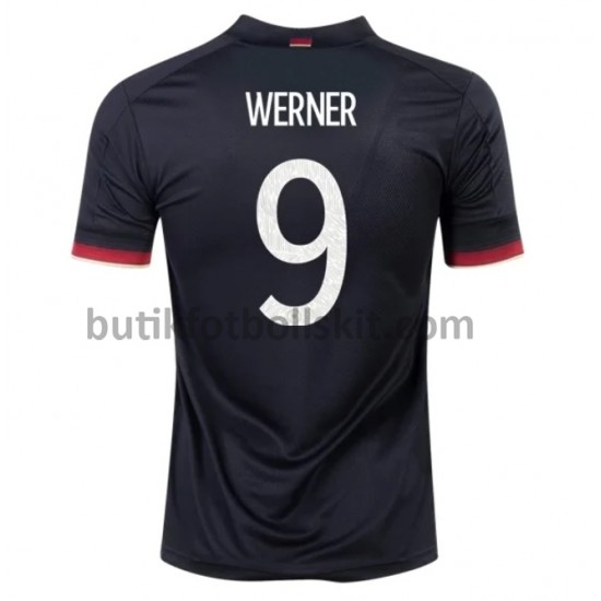 Tyskland Werner 9 Borta Matchtröja EM 2020 Kortärmad