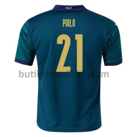 Italien Andrea Pirlo 21 Tredje Matchtröja EM 2020 Kortärmad