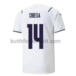 Italien Federico Chiesa 14 Borta Matchtröja 2021/22 Kortärmad