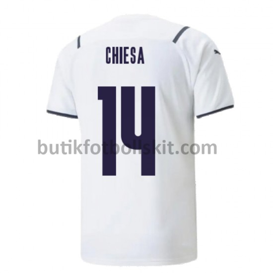 Italien Federico Chiesa 14 Borta Matchtröja 2021/22 Kortärmad