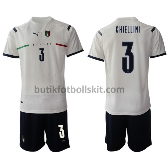 Italien Giorgio Chiellini 3 Barn Borta Matchtröja 2021/22 Kortärmad