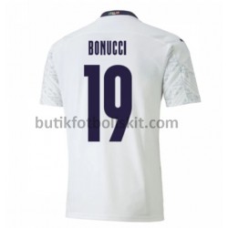 Italien Leonardo Bonucci 19 Borta Matchtröja EM 2020 Kortärmad