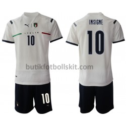 Italien Lorenzo Insigne 10 Barn Borta Matchtröja 2021/22 Kortärmad