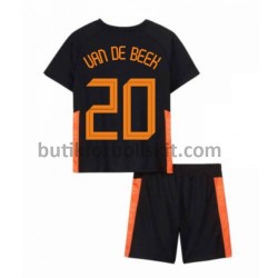 Nederländerna Donny van de Beek 20 Barn Borta Matchtröja EM 2020 Kortärmad