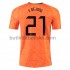 Nederländerna Frenkie de Jong 21 Hemma Matchtröja EM 2020 Kortärmad