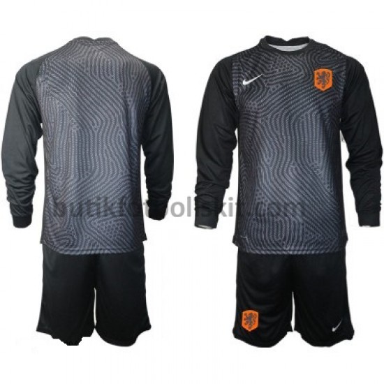 Nederländerna Målvakt Barn Hemma Matchtröja EM 2020 Långärmad