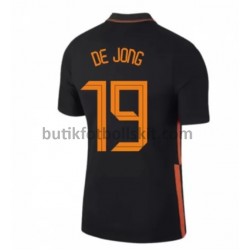 Nederländerna Luuk de Jong 19 Borta Matchtröja EM 2020 Kortärmad