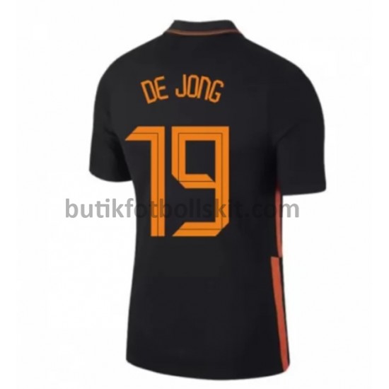 Nederländerna Luuk de Jong 19 Borta Matchtröja EM 2020 Kortärmad