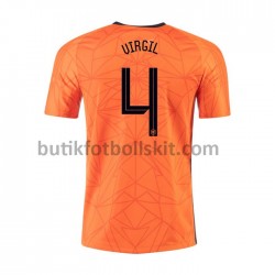 Nederländerna VIRGIL 4 Hemma Matchtröja EM 2020 Kortärmad