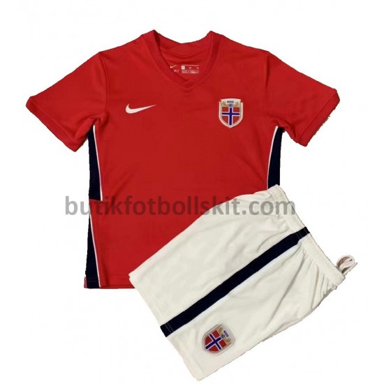 Norge Barn Hemma Matchtröja 2020-2021 Kortärmad