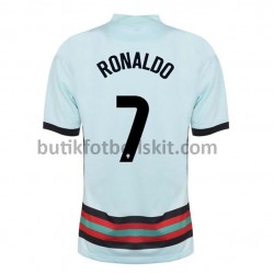 Portugal Cristiano Ronaldo 7 Borta Matchtröja EM 2020 Kortärmad