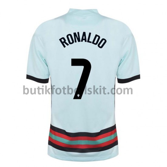 Portugal Cristiano Ronaldo 7 Borta Matchtröja EM 2020 Kortärmad