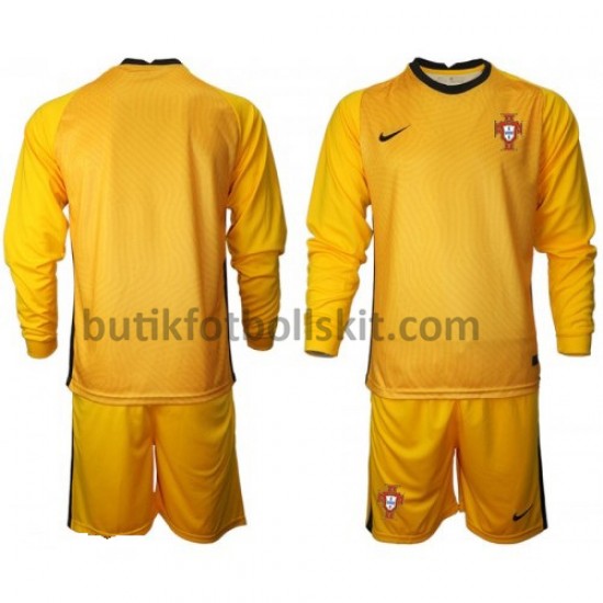 Portugal Målvakt Barn Borta Matchtröja EM 2020 Långärmad