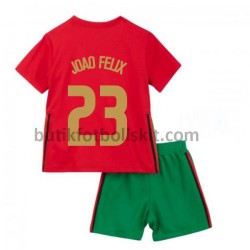 Portugal João Félix 23 Barn Hemma Matchtröja EM 2020 Kortärmad