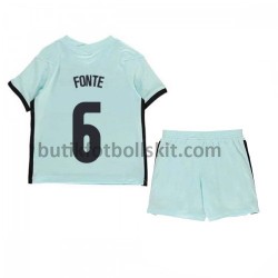 Portugal Jose Fonte 6 Barn Borta Matchtröja EM 2020 Kortärmad