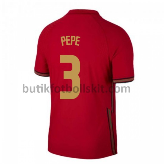 Portugal Pepe 3 Hemma Matchtröja EM 2020 Kortärmad