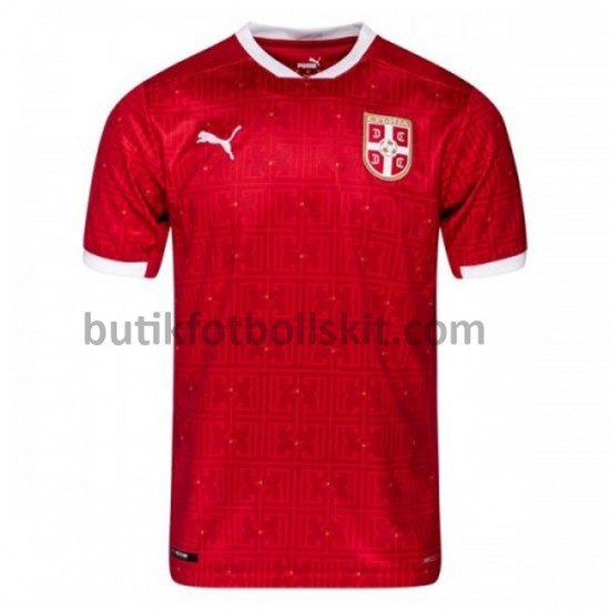 Serbien Hemma Matchtröja 2020-2021 Kortärmad