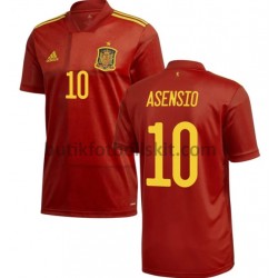 Spanien Asensio 10 Hemma Matchtröja EM 2020 Kortärmad