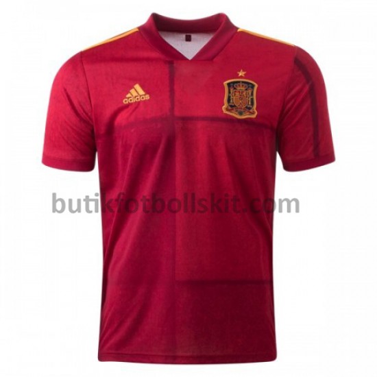 Spanien Hemma Matchtröja EM 2020 Kortärmad