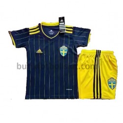 Sverige Barn Borta Matchtröja EM 2020 Kortärmad