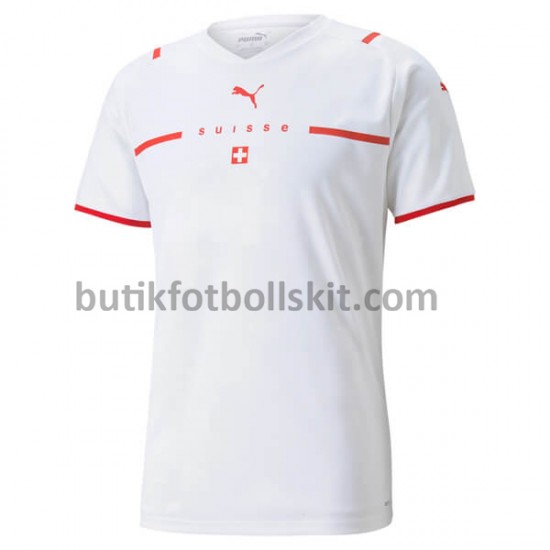 Schweiz Borta Matchtröja 2021/22 Kortärmad
