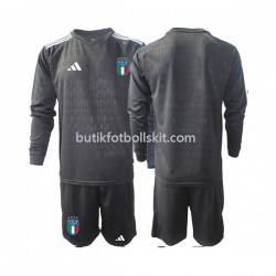 Italien Målvakt Barn Borta Matchtröja 2023 Långärmad