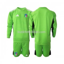 Italien Målvakt Barn Hemma Matchtröja 2023 Långärmad
