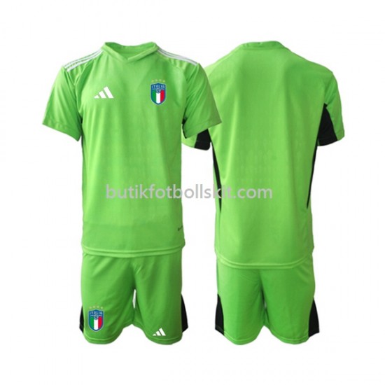 Italien Målvakt Barn Hemma Matchtröja 2023 Kortärmad