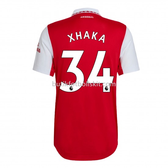 Arsenal Xhaka 34 Hemma Matchtröja 2022/23 Kortärmad