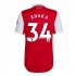 Arsenal Xhaka 34 Hemma Matchtröja 2022/23 Kortärmad