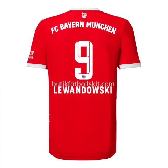 Bayern München Lewandowski 9 Hemma Matchtröja 2022/23 Kortärmad
