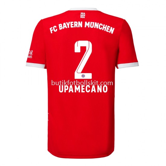 Bayern München Upamecano 2 Hemma Matchtröja 2022/23 Kortärmad
