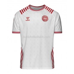 Danmark Borta Matchtröja World Cup 2022 Kortärmad